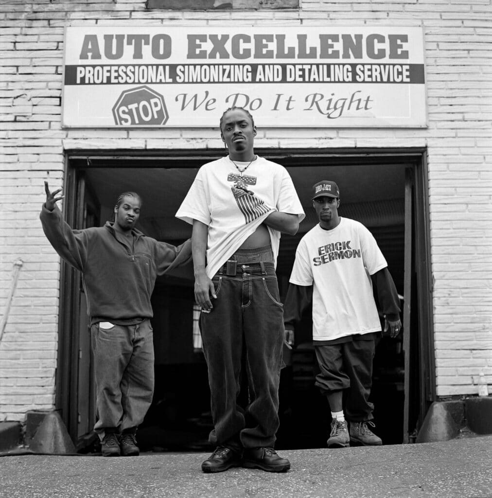 Lords of the Underground, an underrated trio that made some great music, in Newark, New Jersey. Left to right: Mr. Funke, DoItAll, DJ Lord Jazz.