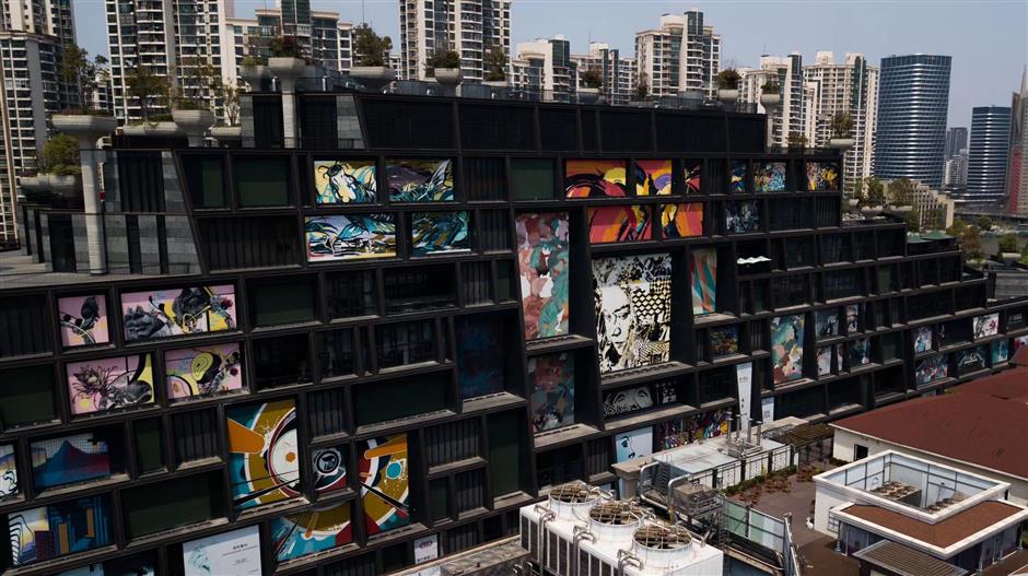 A French graffiti artist has struck a chord in Shanghai