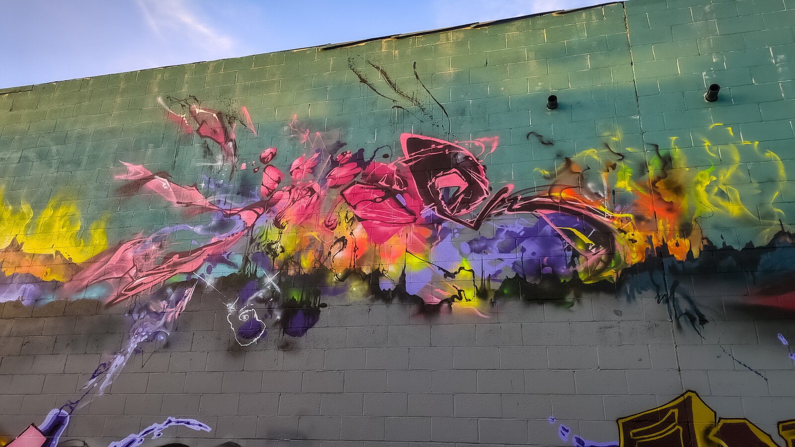 A piece by Joos in East Los Angeles in January 2024.