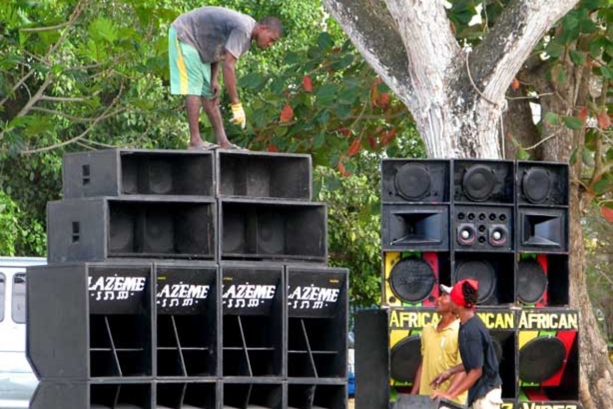 A Jamaican sound system