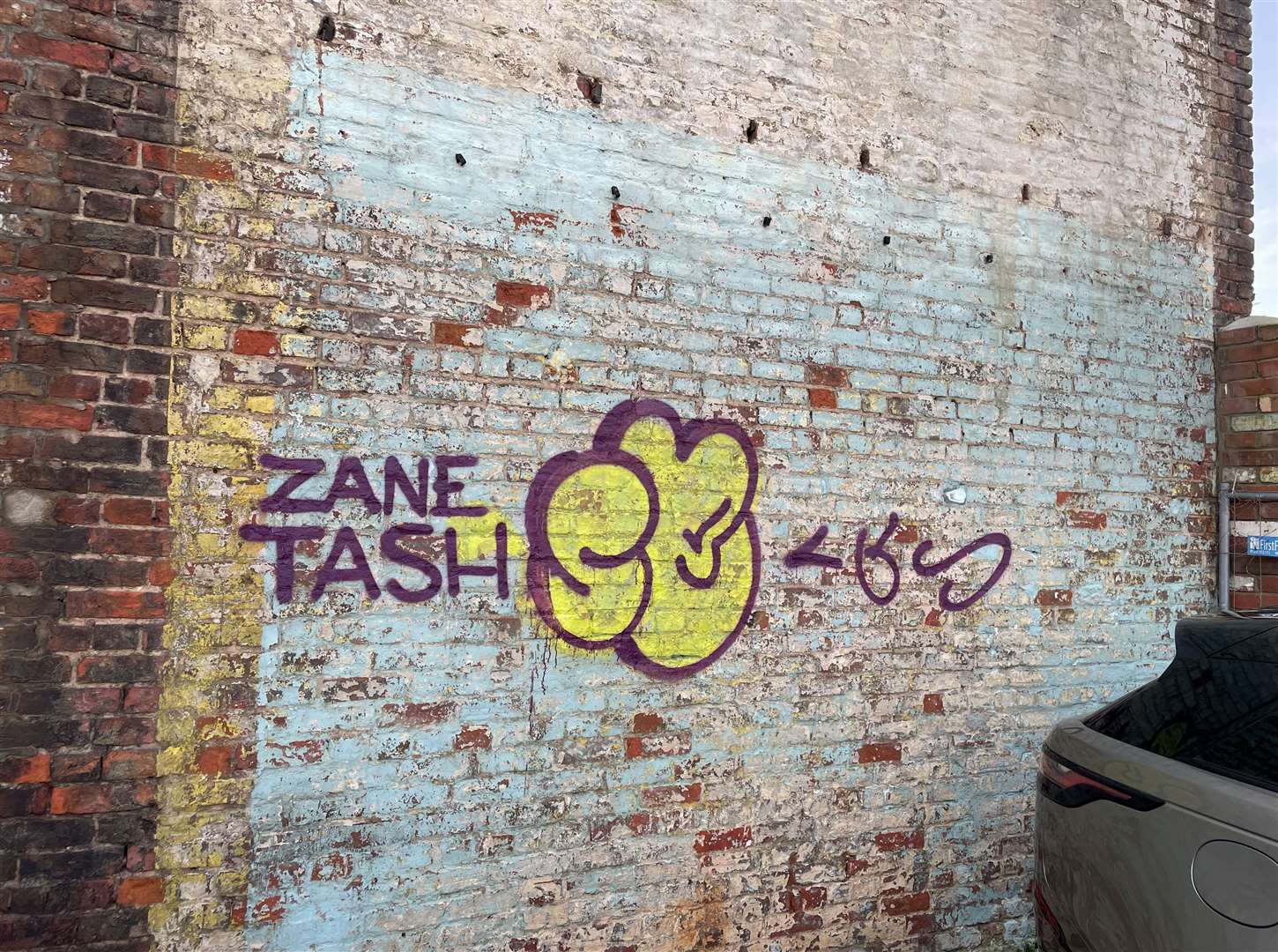 Another Zane tag, this time in a town centre car park