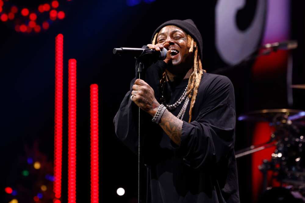 Lil Wayne performs during iHeartRadio 103.5 KISS FM's Jingle Ball 2023