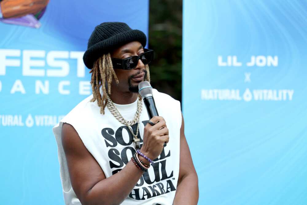 Lil Jon speaks onstage during Lil Jon's Manifest Abundance Album Retreat presented by Natural Vitality