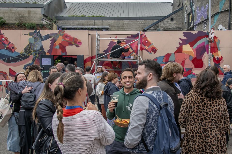 Thousands of spectators attended the 2024 Hit The North street art festival