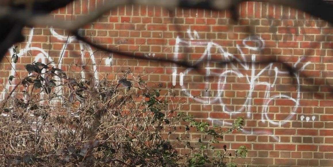 An example of graffiti in Tonbridge