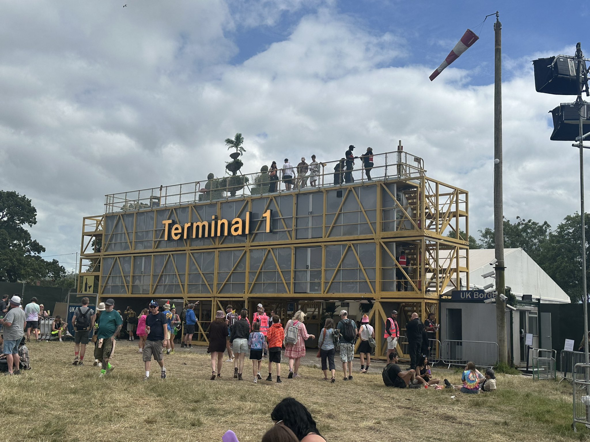 Fans are convinced this installation at Glasto has been created by Banksy