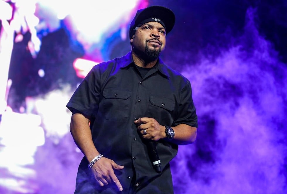 Ice Cube performs during the 2015 BET Experience at the Staples Center on Saturday, June 27,...