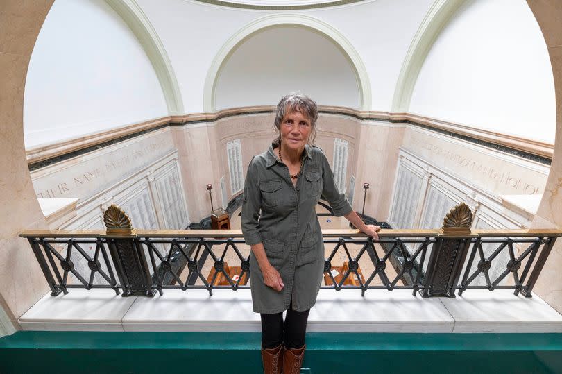 Helen Clapcott at Stockport's War Memorial Art Gallery where three rooms will display 100 of her works next month
