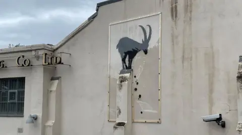 PA Media Banksy goat image