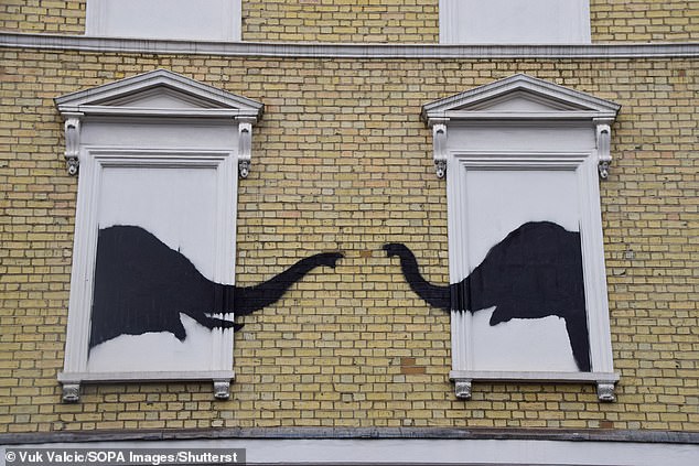 Another new artwork, confirmed to be by Banksy, was unveiled on a wall of a house in Chelsea, London this week