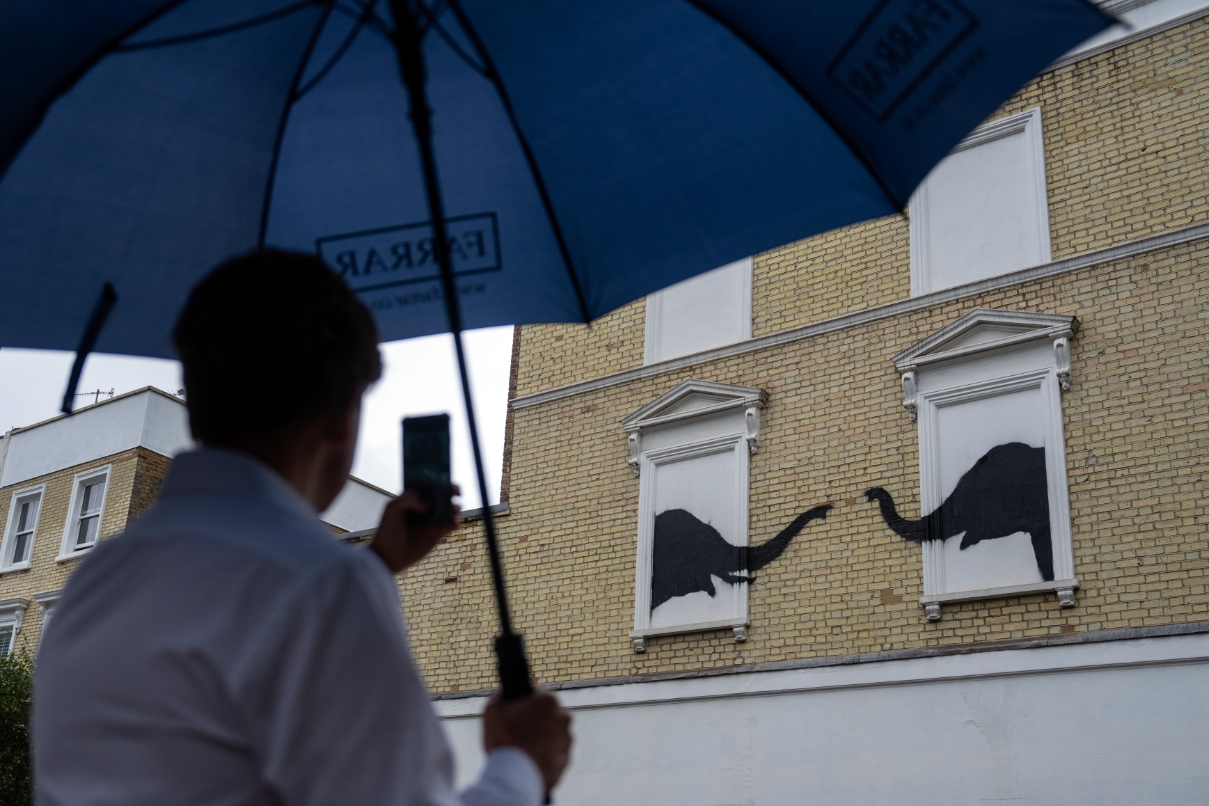 A second art mural was unveiled by the artist Banksy in Chelsea, West London