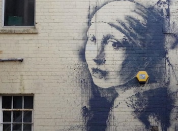 Banksy 'Girl With The Pierced Eardrum' Bristol