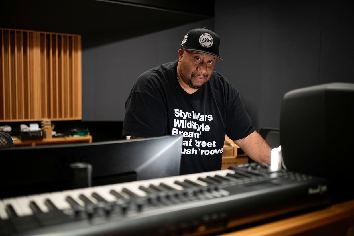 Jason Rawls is an assistant professor of hip-hop at Ohio State University. Seen here in an Aug. 6 photo, he is also a well-known producer and DJ in the independent hip-hop and soul music scene. Adam Cairns/Columbus Dispatch