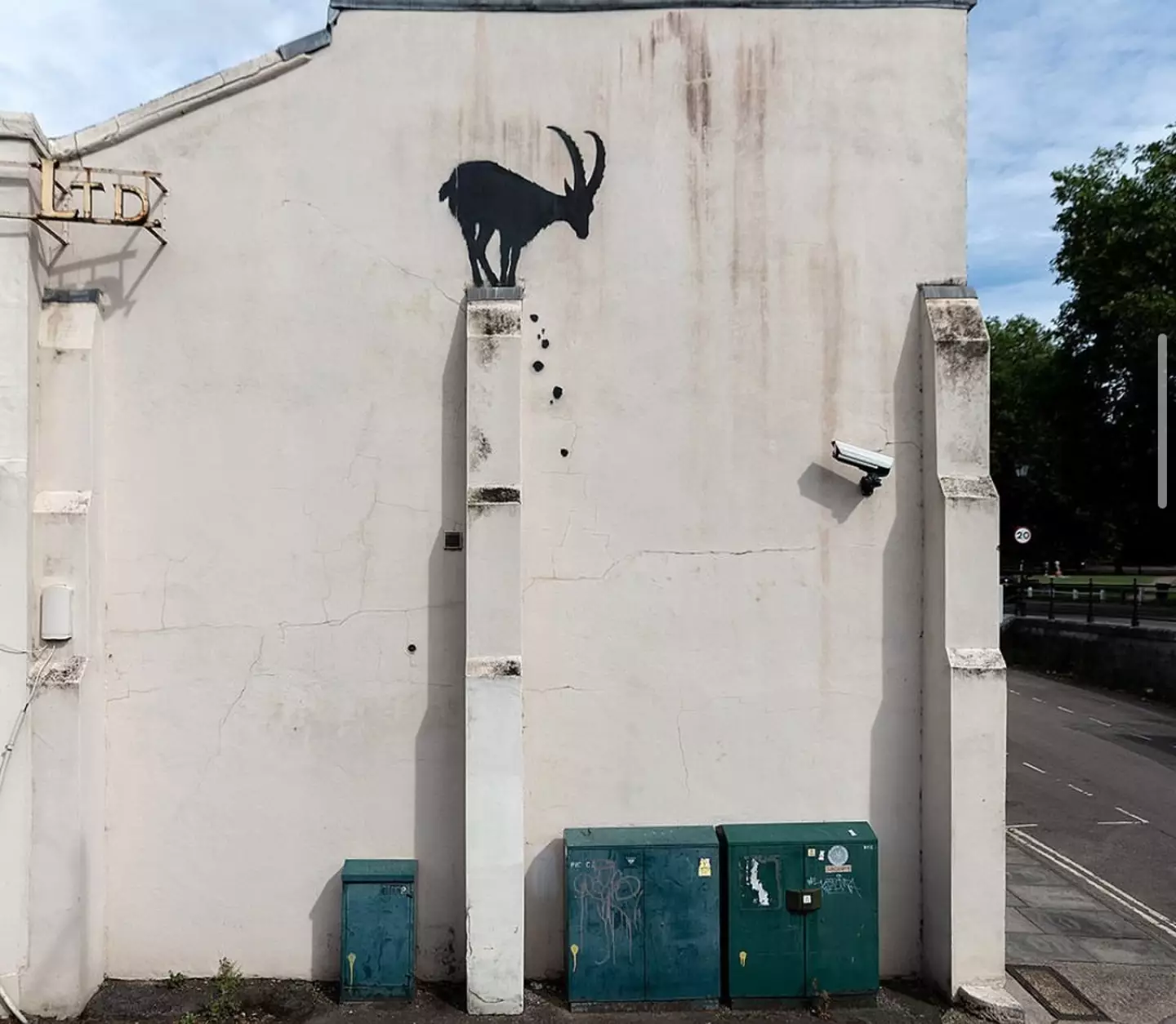 Someone described Banksy as the 'GOAT', and rightly so. (Instagram/@banksy)