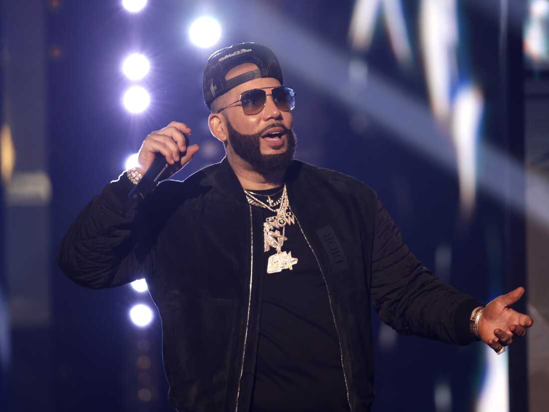 DJ Drama onstage during the 2023 BET Hip Hop Awards in Atlanta.