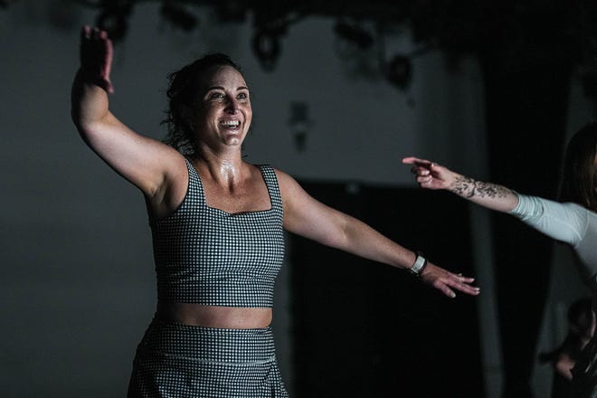 Shelby Hadden dances during the Hip Hop Groovers of Austin dance class at Ballet Austin’s Butler Center of Dance and Fitness on Monday, Sept. 9, 2024.