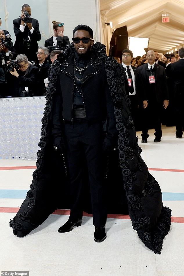 Combs pictured at the Met Gala in May of 2023 in NYC