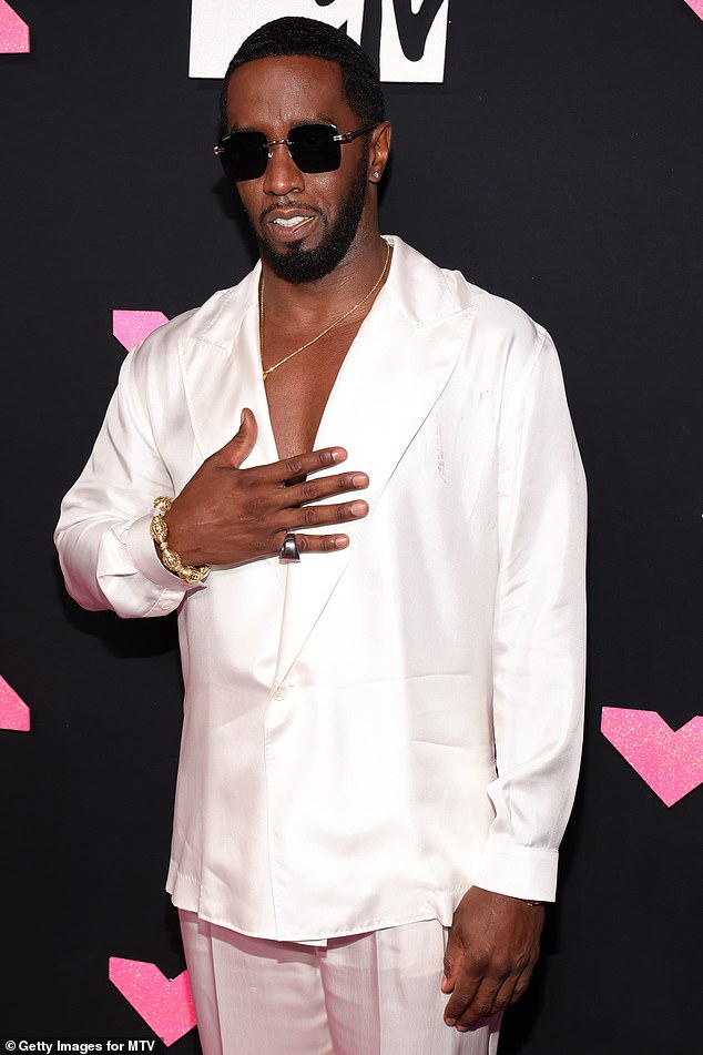 It is alleged that the rapper would coerce and manipulate victims into taking part in days-long sexual performances, which he dubbed 'freak offs'. Pictured: Diddy attends the 2023 MTV Video Music Awards at Prudential Center on September 12, 2023 in Newark, New Jersey