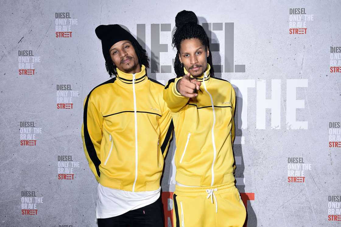 Laurent Nicolas and Larry Nicolas, a.k.a Les Twins, at the Diesel Fragrance 'Only the Brave Street' Launch Party