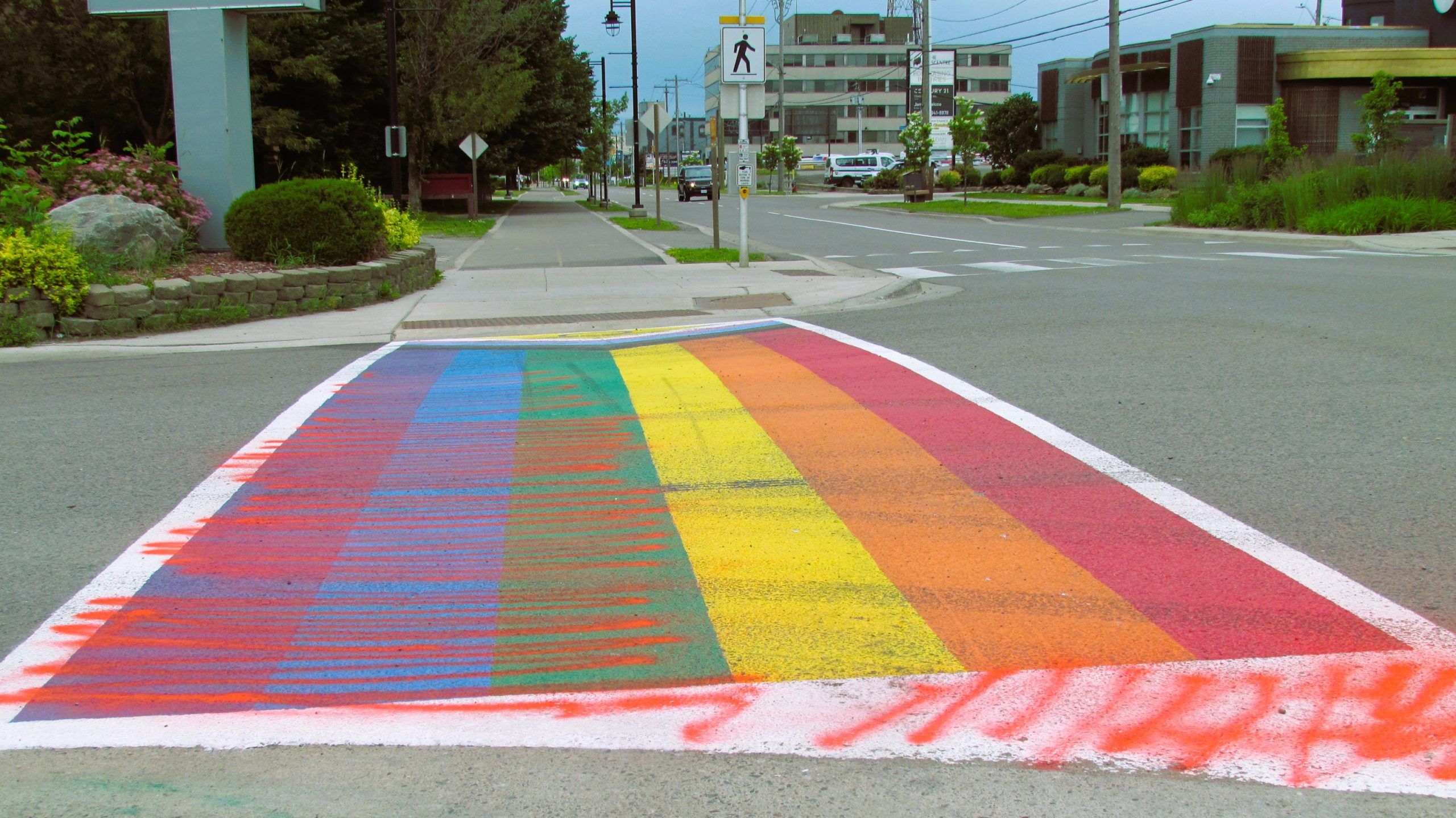 Photo to accompany Pride Month protests story