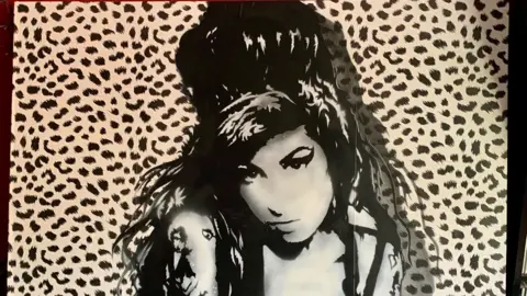 Bubba2000 A portrait of singer Amy Winehouse