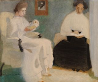 Girls Reading, a 1907 painting by Helene Schjerfbeck