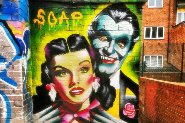 Darrell Liam Wynne is graffiti artist Soapspray90. His latest artwork can be seen seconds away from the Angel Microbrewery in Nottingham.