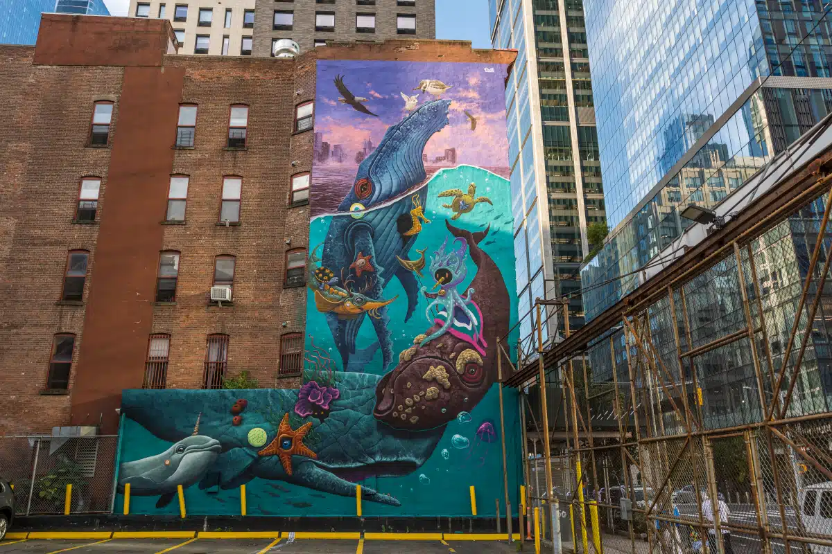 Ocean Ecosystem Restoration Mural by Dulk in New York