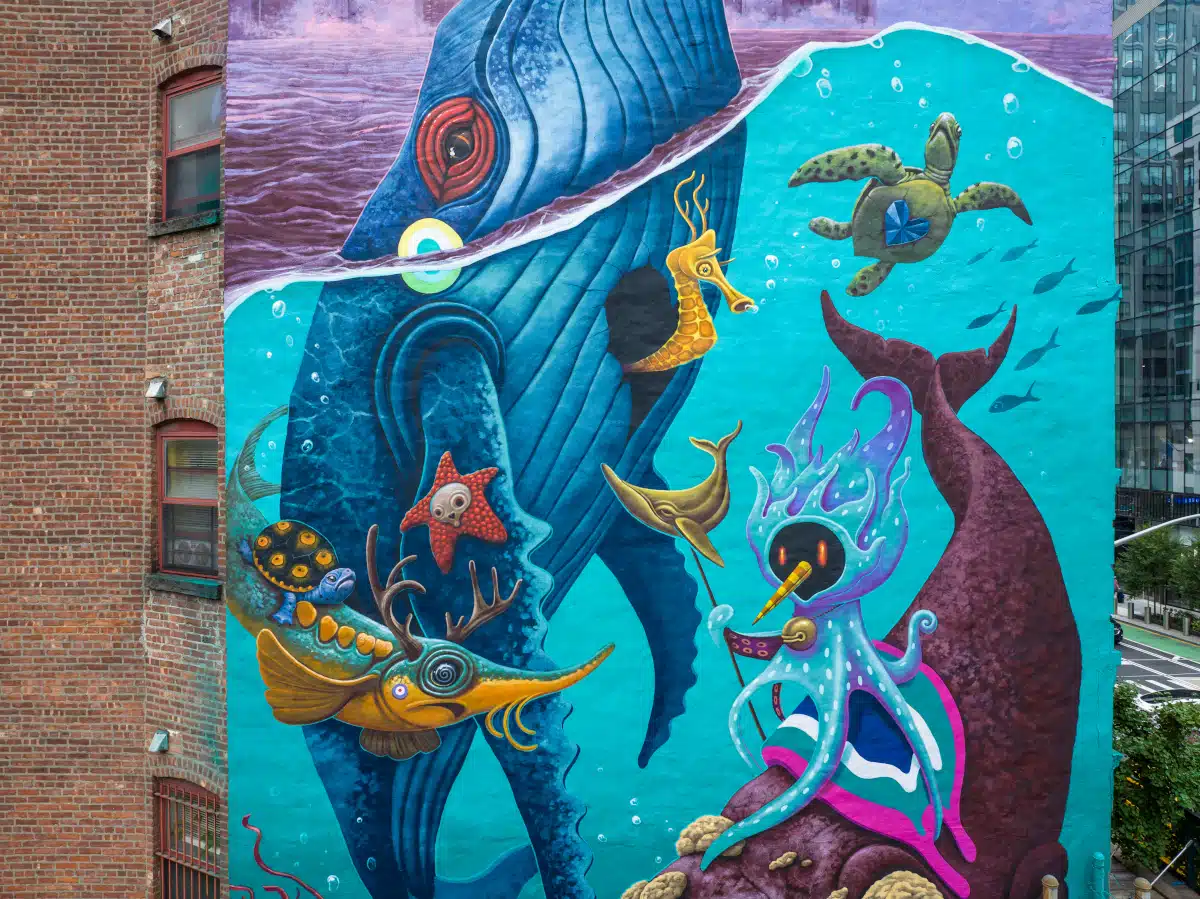 Ocean Ecosystem Restoration Mural by Dulk in New York