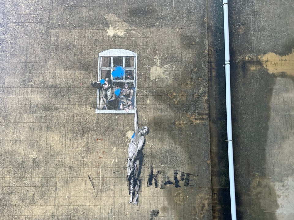 Murals by Banksy litter the streets