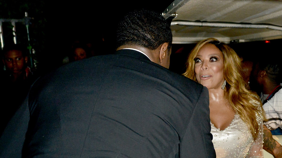 Sean Diddy Combs greets Wendy Williams.