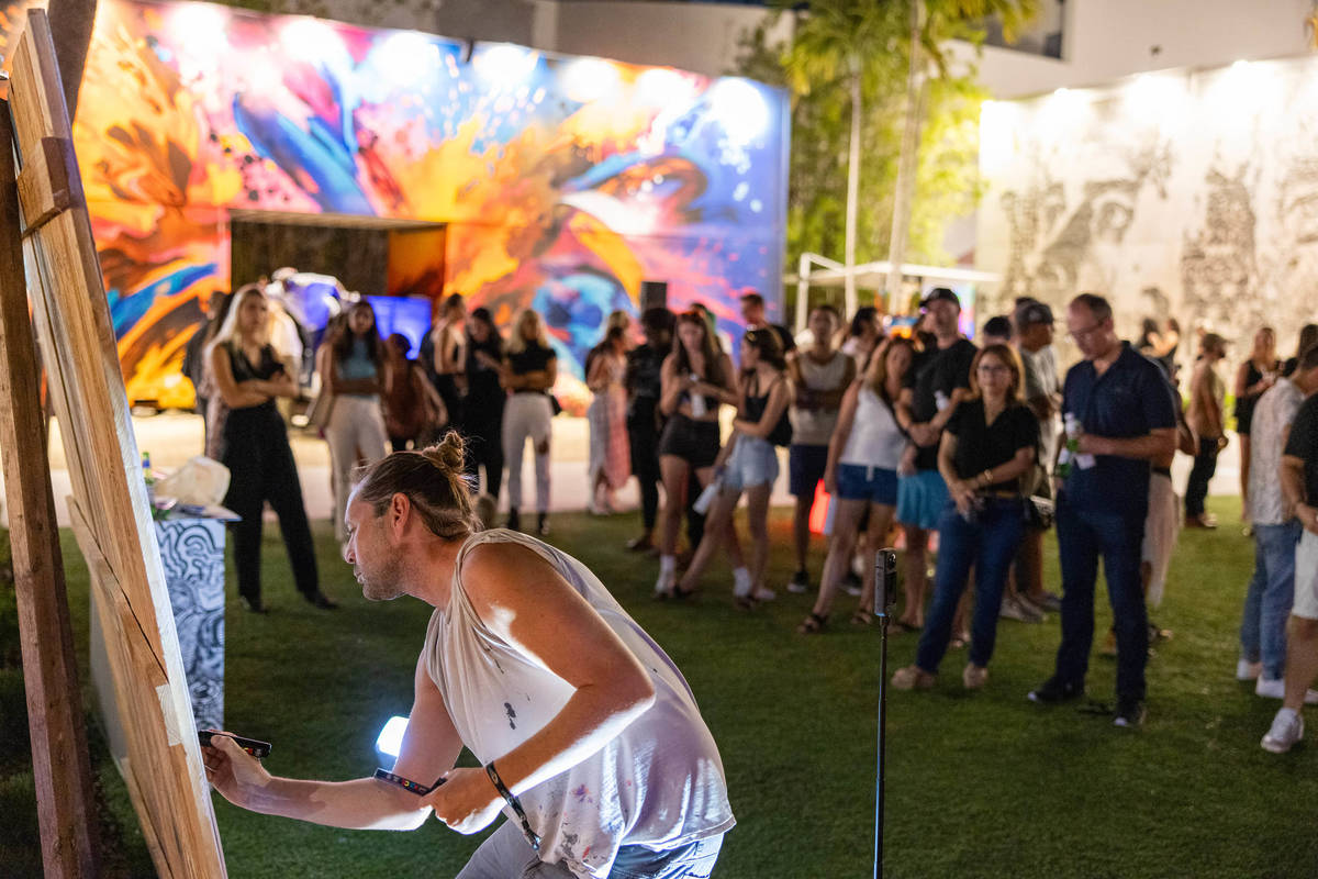 people enjoying an event at Wynwood Walls