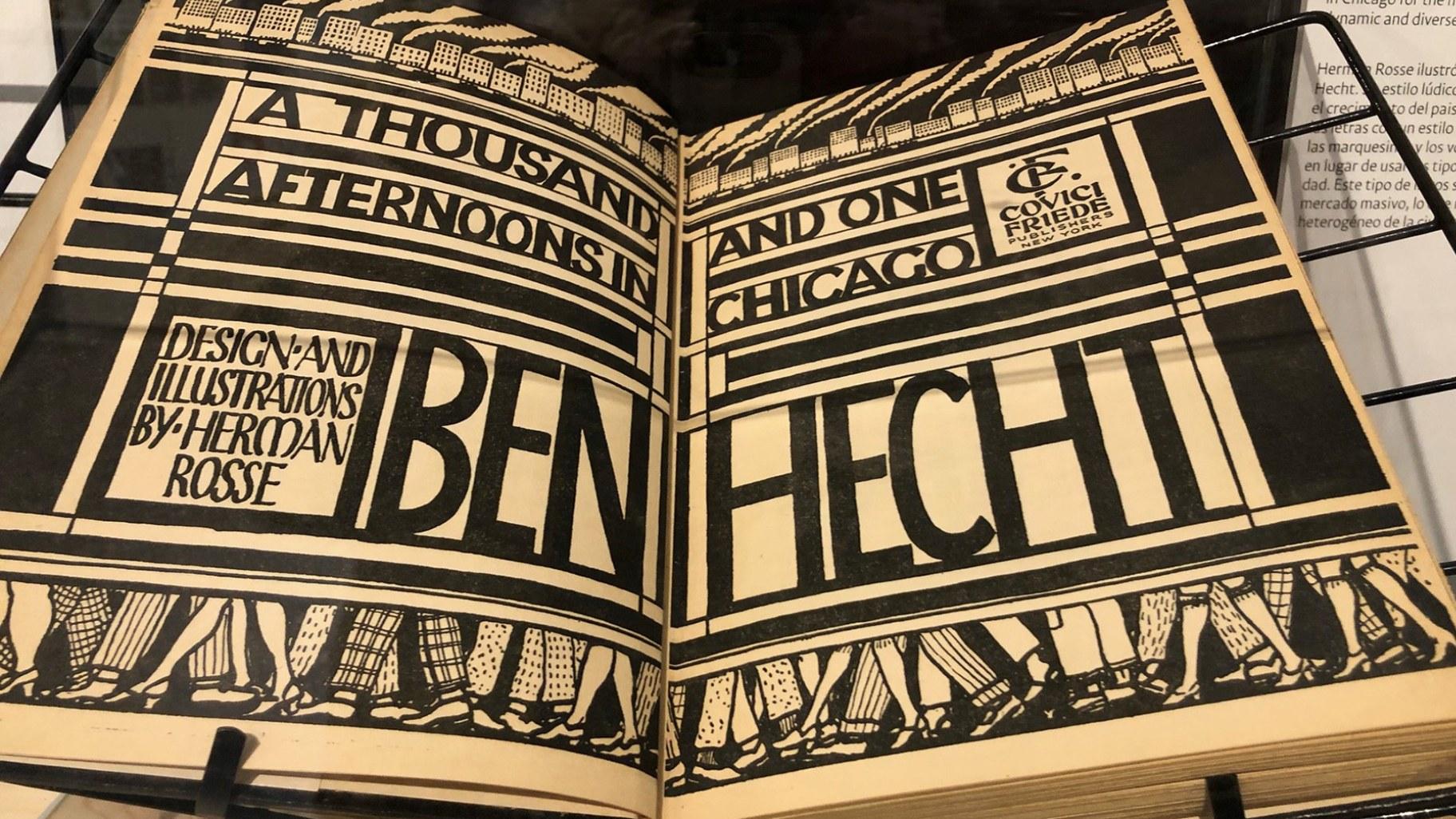 Fonts on display in the “Letters Beyond Form: Chicago Types” exhibit at the Design Museum of Chicago.