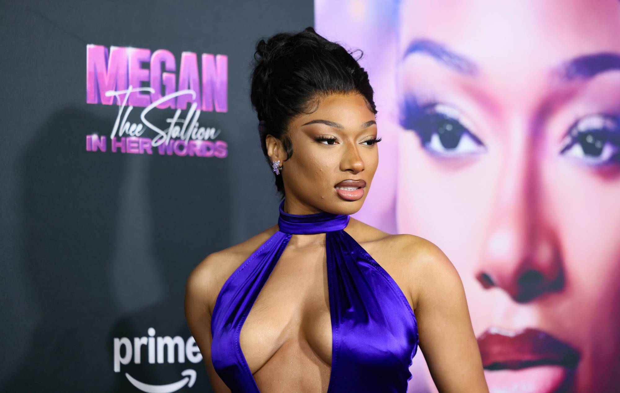 Megan Thee Stallion attends the premiere of Amazon Prime Video's