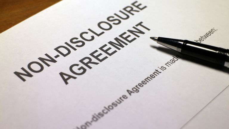 Non-disclosure agreement (NDA). Pic: iStock