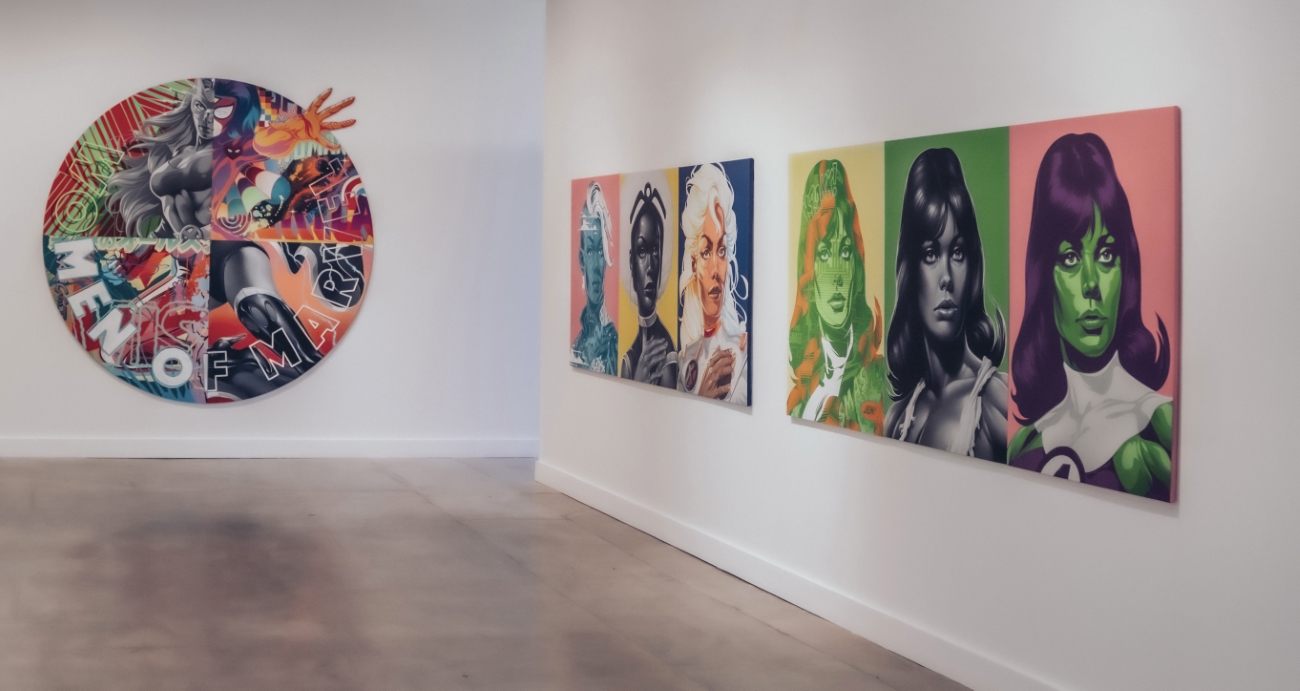 Tristan Eaton Women of Marvel at Miami Art Week