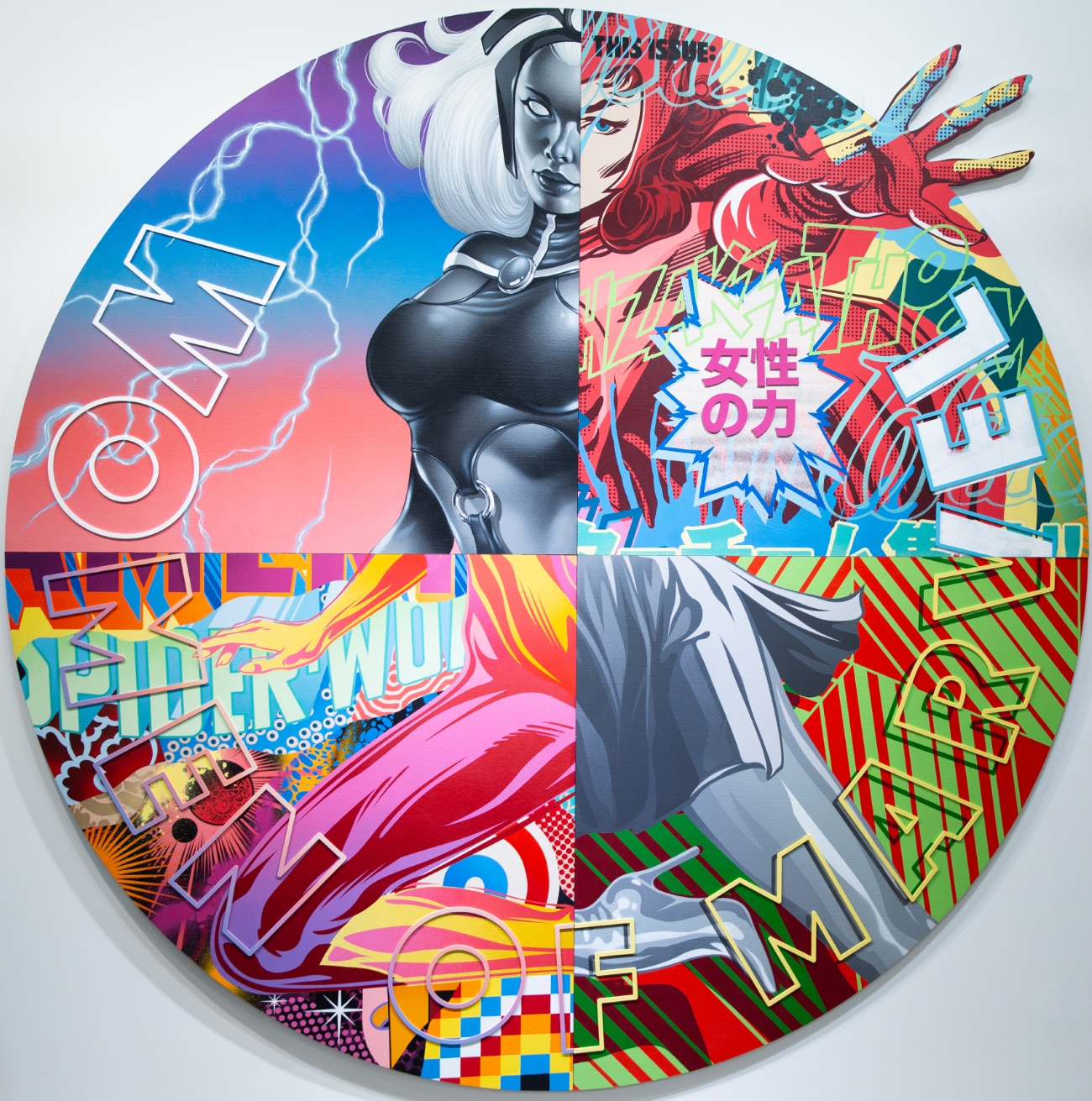 Tristan Eaton Women of Marvel at Miami Art Week