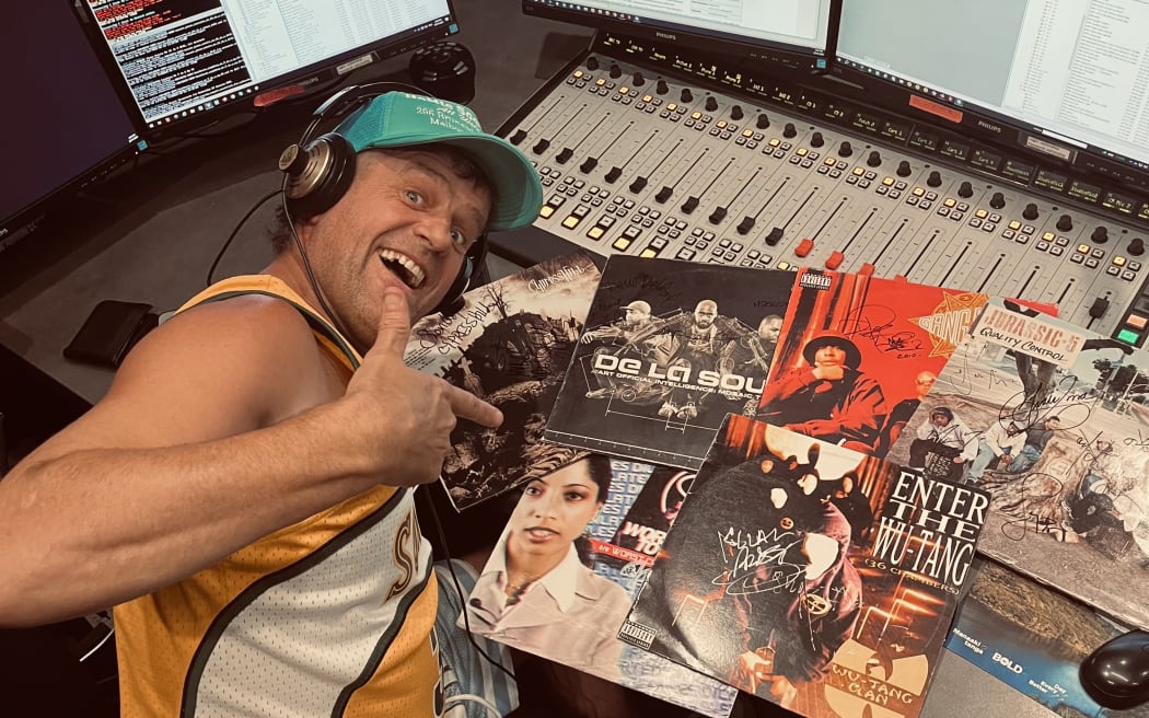 DJ Sticky Fingerz and his signed Vinyl Collection