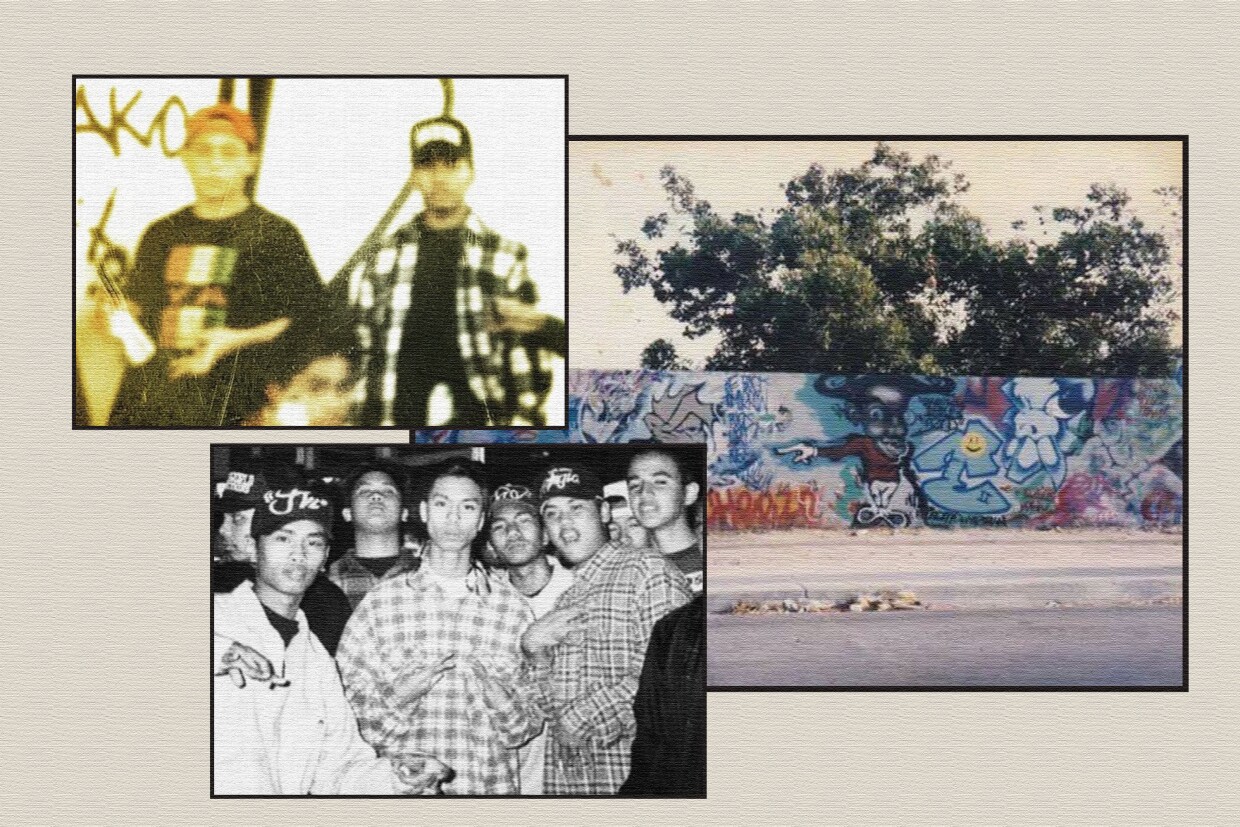 The Division Street wall and the JVC graffiti crew are seen in this photo illustration.