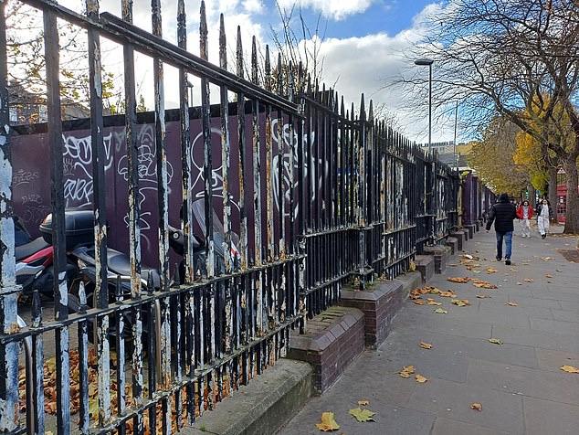 Behind rusted steel railings is spray paint so bold and unregulated you'd be forgiven for thinking the council had commissioned it