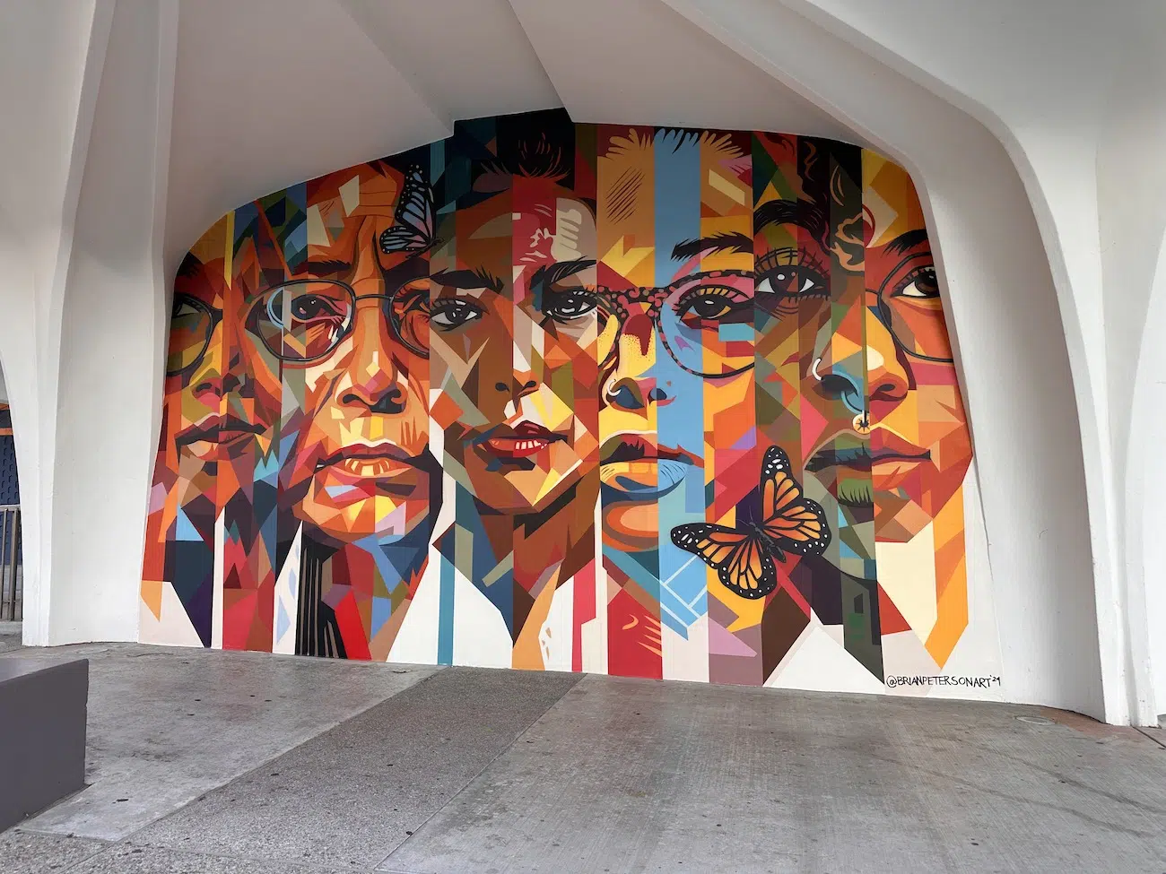 Murals by artist Brian Peterson.