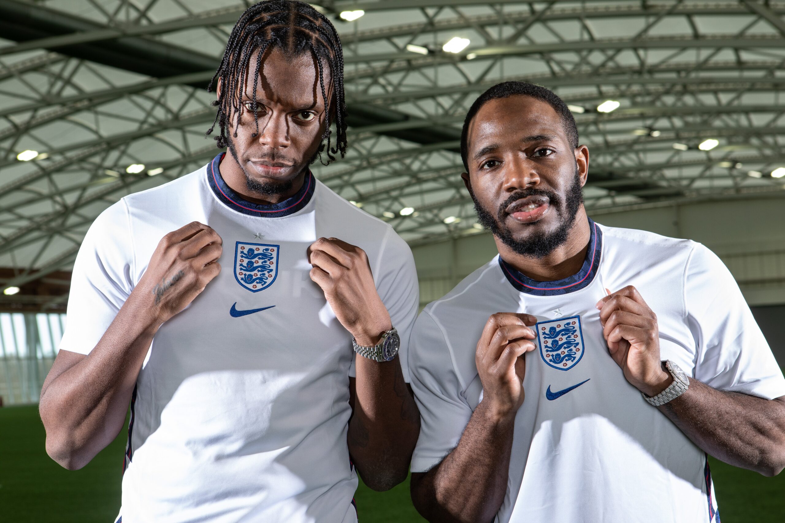 Two lions: the Manchester United fans were tasked with writing the song for the UEFA European Championship 2021