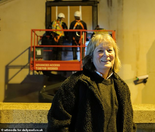 Alison Kemp, 60, lives on the road the Banksy was painted on and was shocked when she saw the builders working on the wall