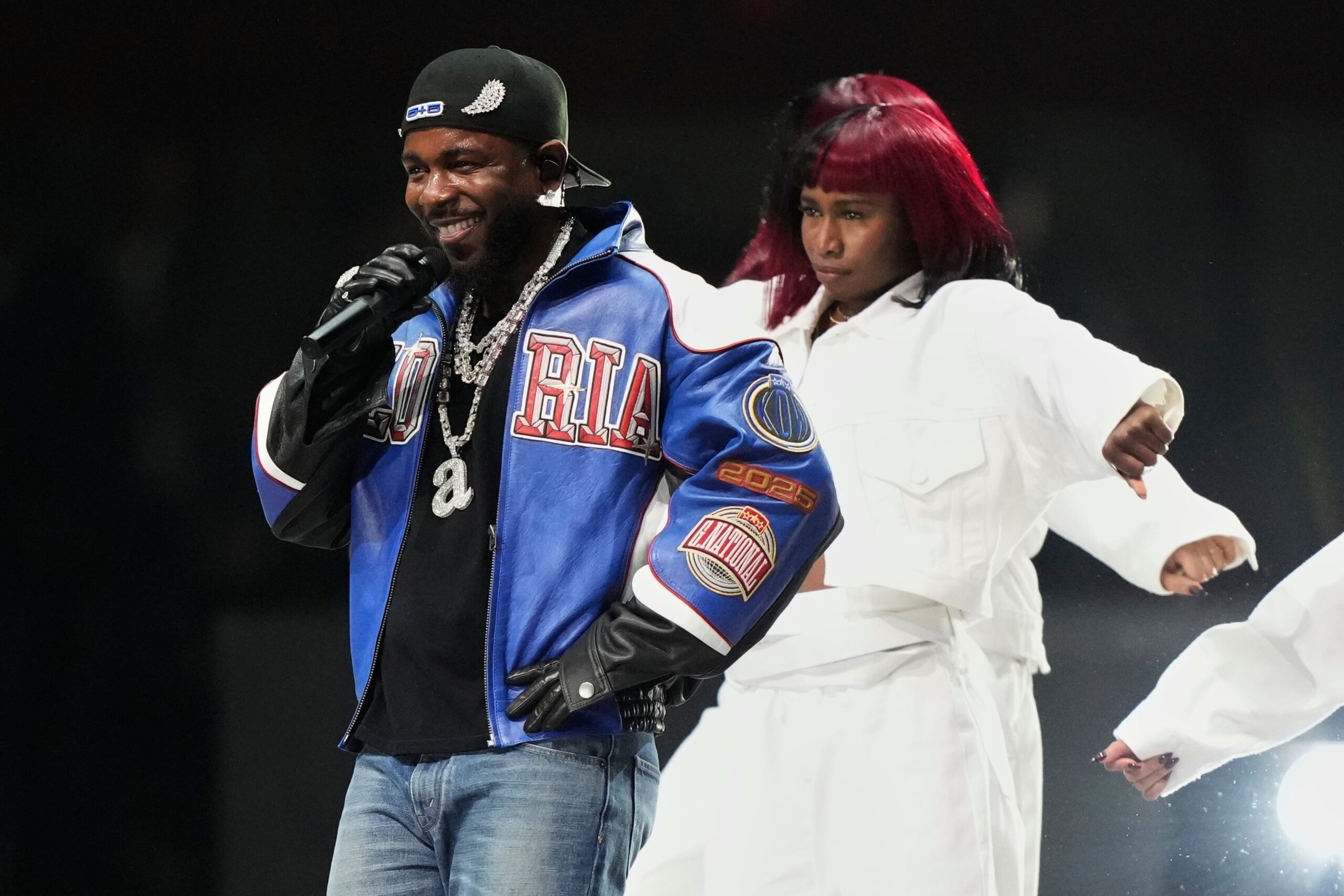 Lamar the laureate: Kendrick performing at the 2025 Super Bowl halftime show