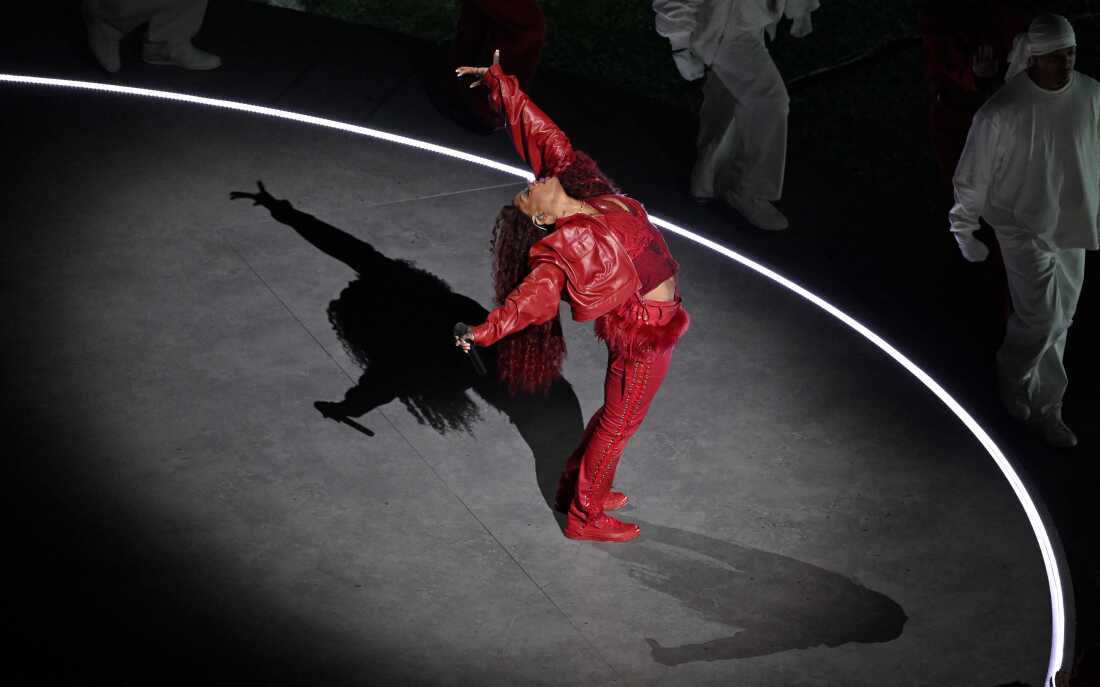 SZA performs during Super Bowl LIX Chiefs vs Eagles Apple Music Halftime Show at Caesars Superdome in New Orleans, Louisiana.