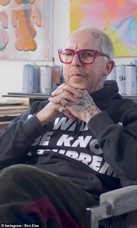 As reported by the Evening Standard , in 2018 Ben (pictured) was convicted of assault after he punched his girlfriend Maria Claudine in the face at the Serpentine Sackler Gallery when she accused him of cheating
