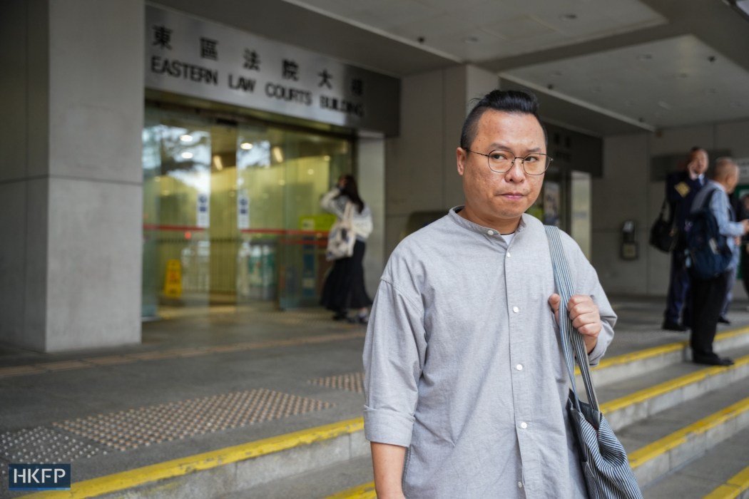 Chan King-fai at the Eastern Magistrates' Courts on March 5, 2025. Photo: Kyle Lam/HKFP.