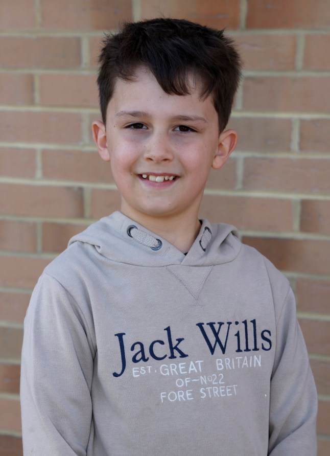 PHOTO BY: STEVE FINN 07968894444 PICTURE SHOWS: Banksy Wannabe Oscar Owens(10).Pictured with His Putin And Trump Piece Of Artwork. Pictured At St Marys Catholic School Where He Attends.St Mary???s Catholic School.Deal.Kent.UK.Today.06/03/25. FATHER HAS GIVEN CONSENT TO BE PICTURED SEPARATE ONLINE FEE AND PAPER FEE APPLIES.INDIVIDUAL TITLE FEE ALSO. stevefinnphotography@yahoo.co.uk 2025