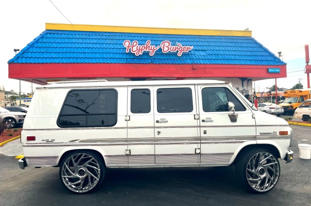 Hyphy Burger opened in West Oakland in Feb. 2025, serving smashburgers and breakfast-cereal milkshakes. (John Metcalfe/Bay Area News Group)