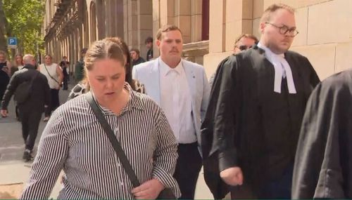 McPherson was surrounded by family as he exited the Supreme Court on Monday.